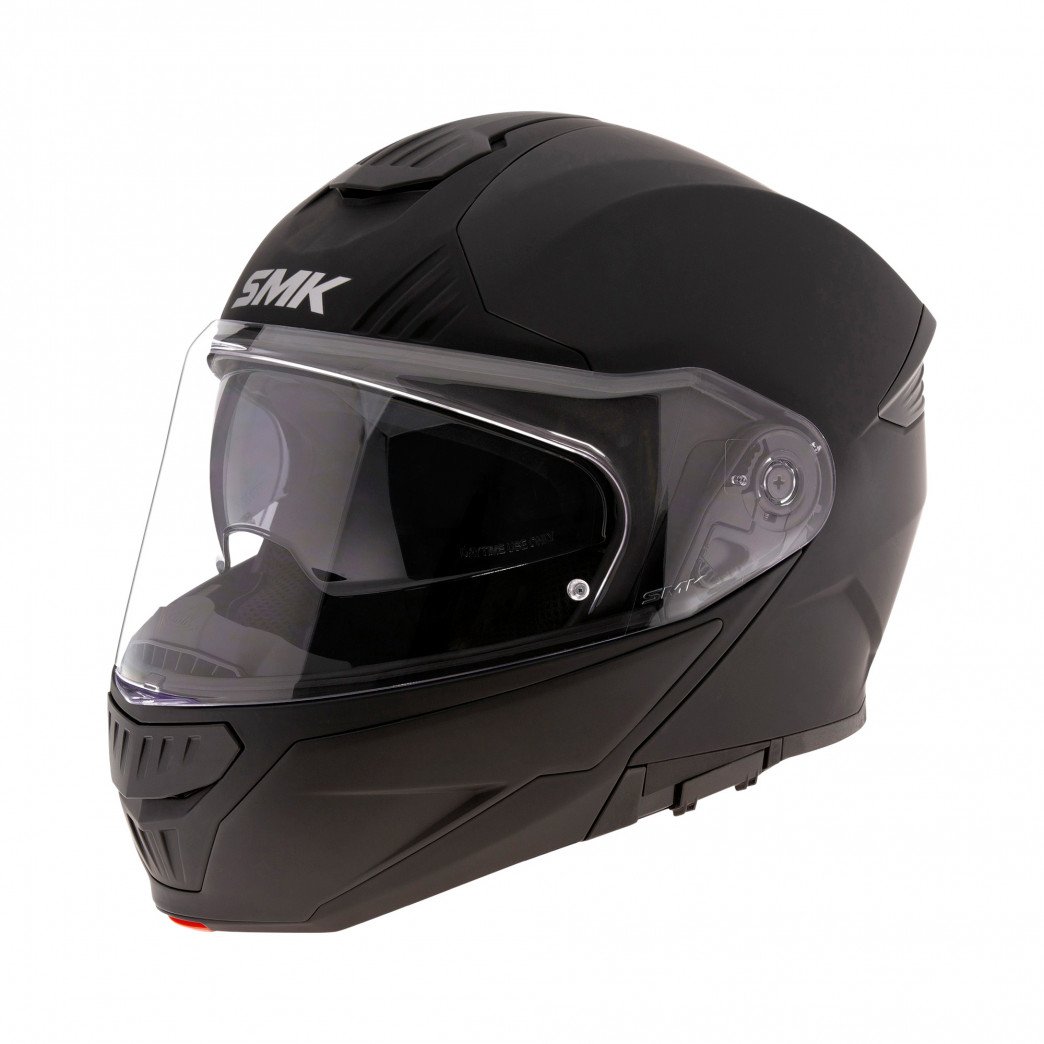 Image of SMK Gullwing Flat Black Modular Helmet Size XS ID 8902613088654