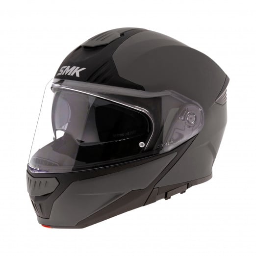Image of SMK Gullwing Mat Grey Modular Helmet Size S ID 8902613218914