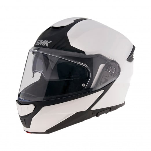 Image of SMK Gullwing White Modular Helmet Size M EN