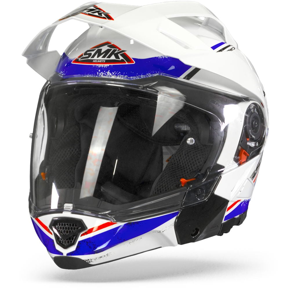 Image of SMK Hybrid Evo Tide White Blue Multi Helmet Size 2XL EN