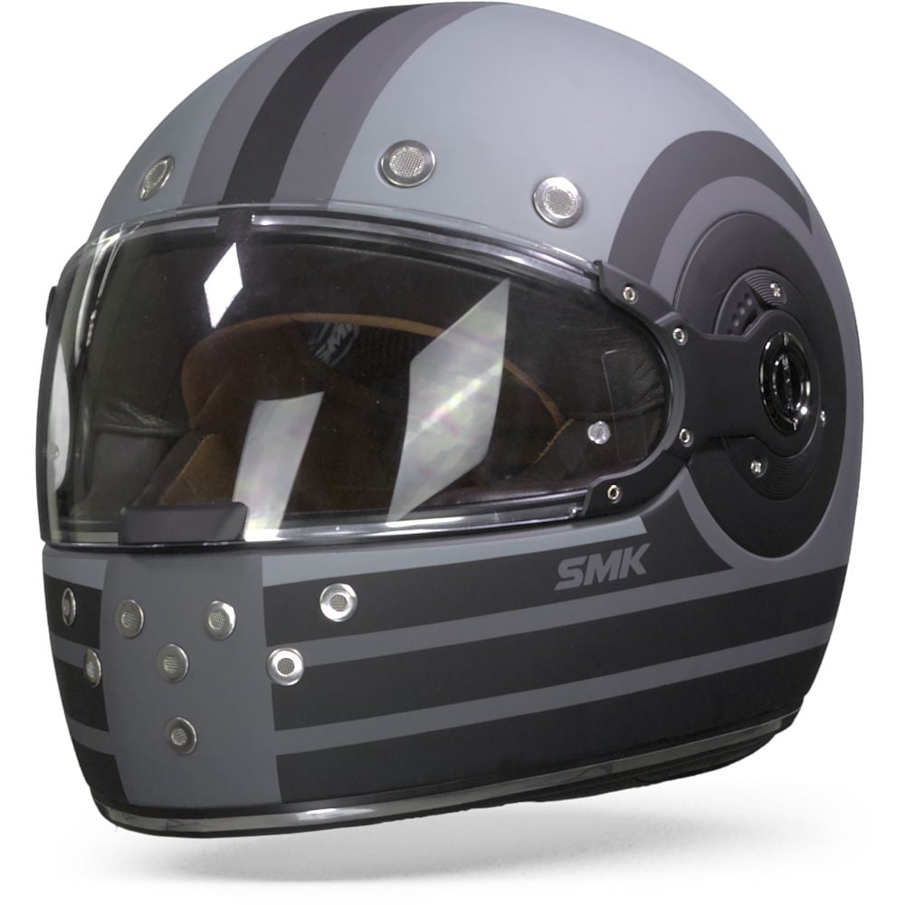 Image of SMK Retro Ranko Dark grey Full Face Helmet Size XS ID 8902613159057