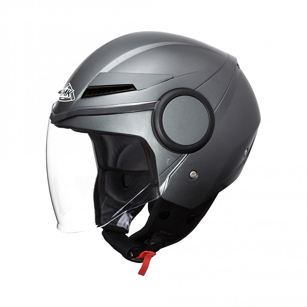 Image of SMK Streem Flat Grey Jet Helmet Size S ID 8902613072202