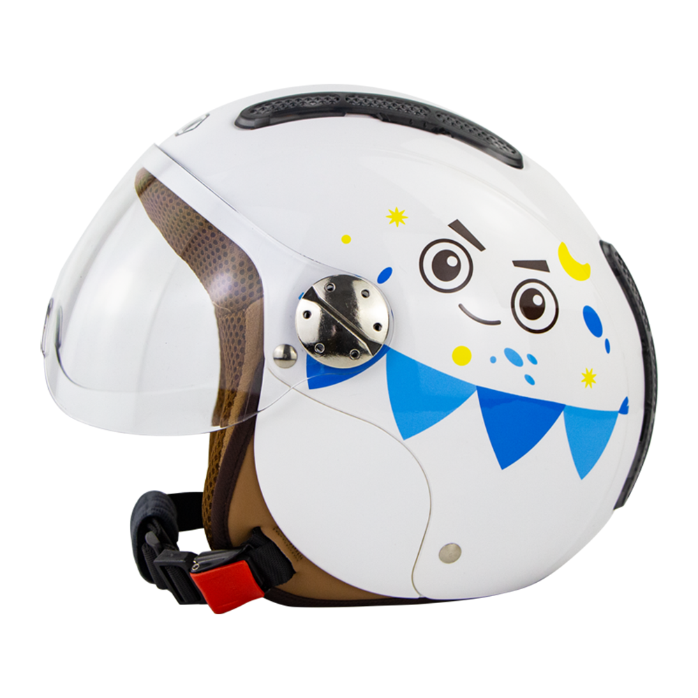 Image of SOMAN SM306 Children Helmet Electric Car Breathable Sunscreen Scooter Moto Helmets Child Safety Hat With Removable Lens