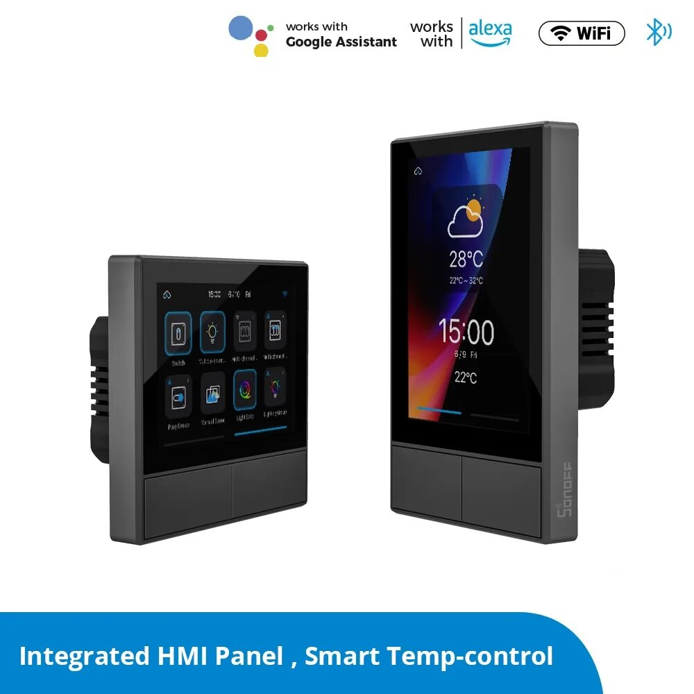 Image of SONOFF NSPanel Smart Scene Wall Switch EU US Wifi Smart Thermostat Display Switch All-in-One Control for Alexa Google Ho