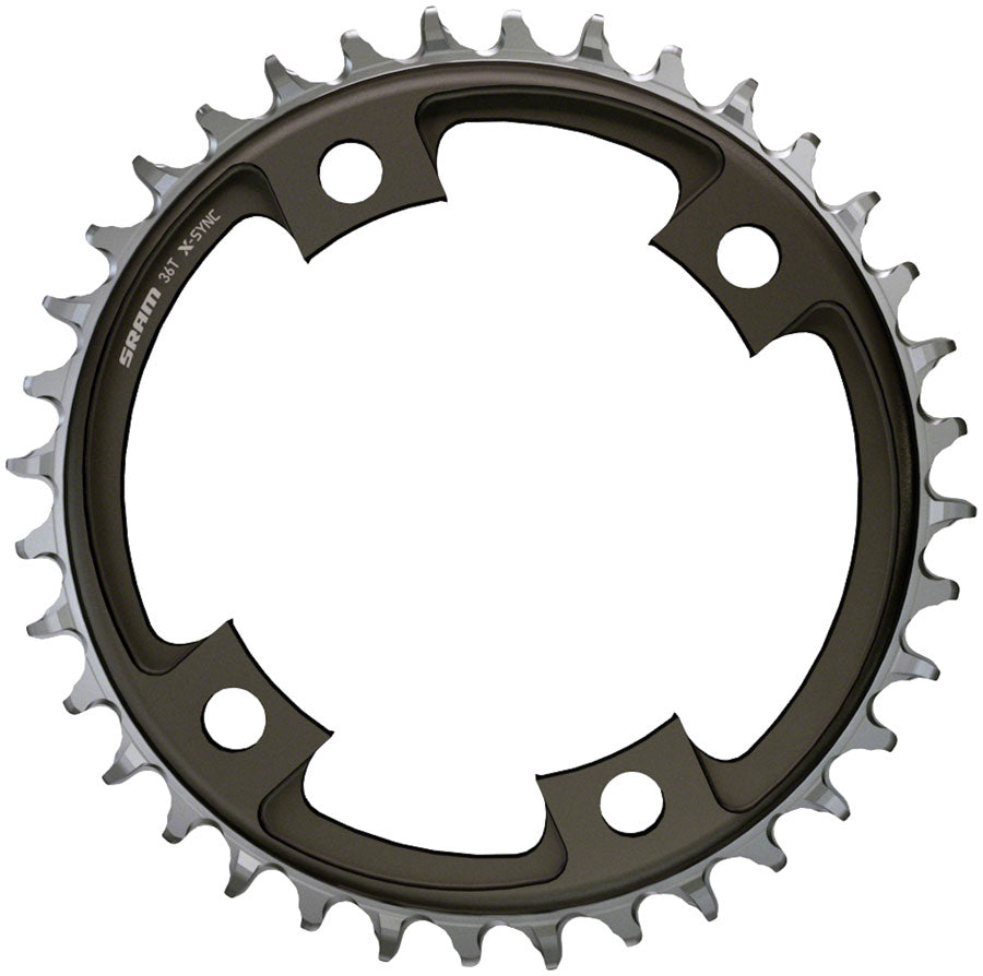 Image of SRAM 42 Tooth 107mm BCD x 4-Bolt 1x12-Speed X-Sync Chainring Polar Gray