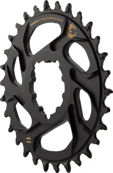 Image of SRAM X-Sync 2 Eagle Direct Mount Chainring - 30 Tooth 3mm Boost Offset 12-Speed Black with Gold