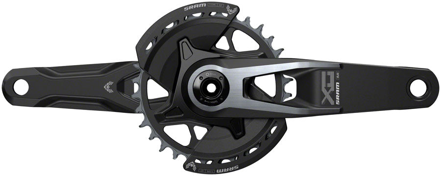 Image of SRAM X0 Eagle T-Type Wide Crankset - 175mm 12-Speed 32t Chainring Direct Mount 2-Guards DUB Spindle Interface Black V2
