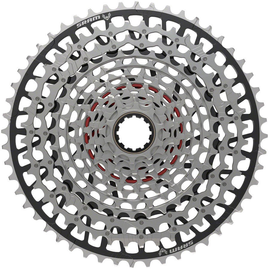 Image of SRAM XX Eagle T-Type XS-1297 Cassette - 12-Speed 10-52t For XD Driver Silver/Black