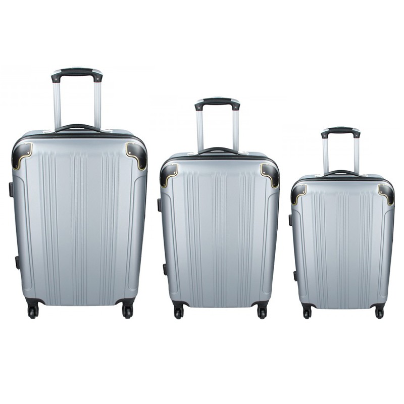 Image of Sada 3 cestovních kufrů Madisson Michaela SML - stříbrná CZ