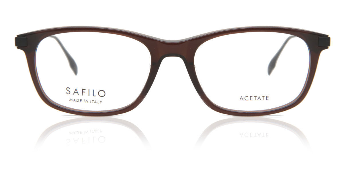 Image of Safilo CALIBRO 04 09Q Óculos de Grau Marrons Masculino BRLPT