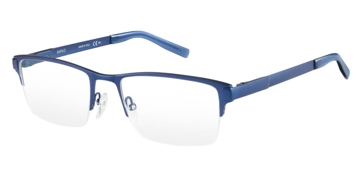 Image of Safilo SA 1030 IDK Óculos de Grau Azuis Masculino PRT