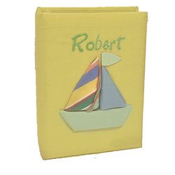 Image of Sailboat Personalized Baby Photo Album - Small