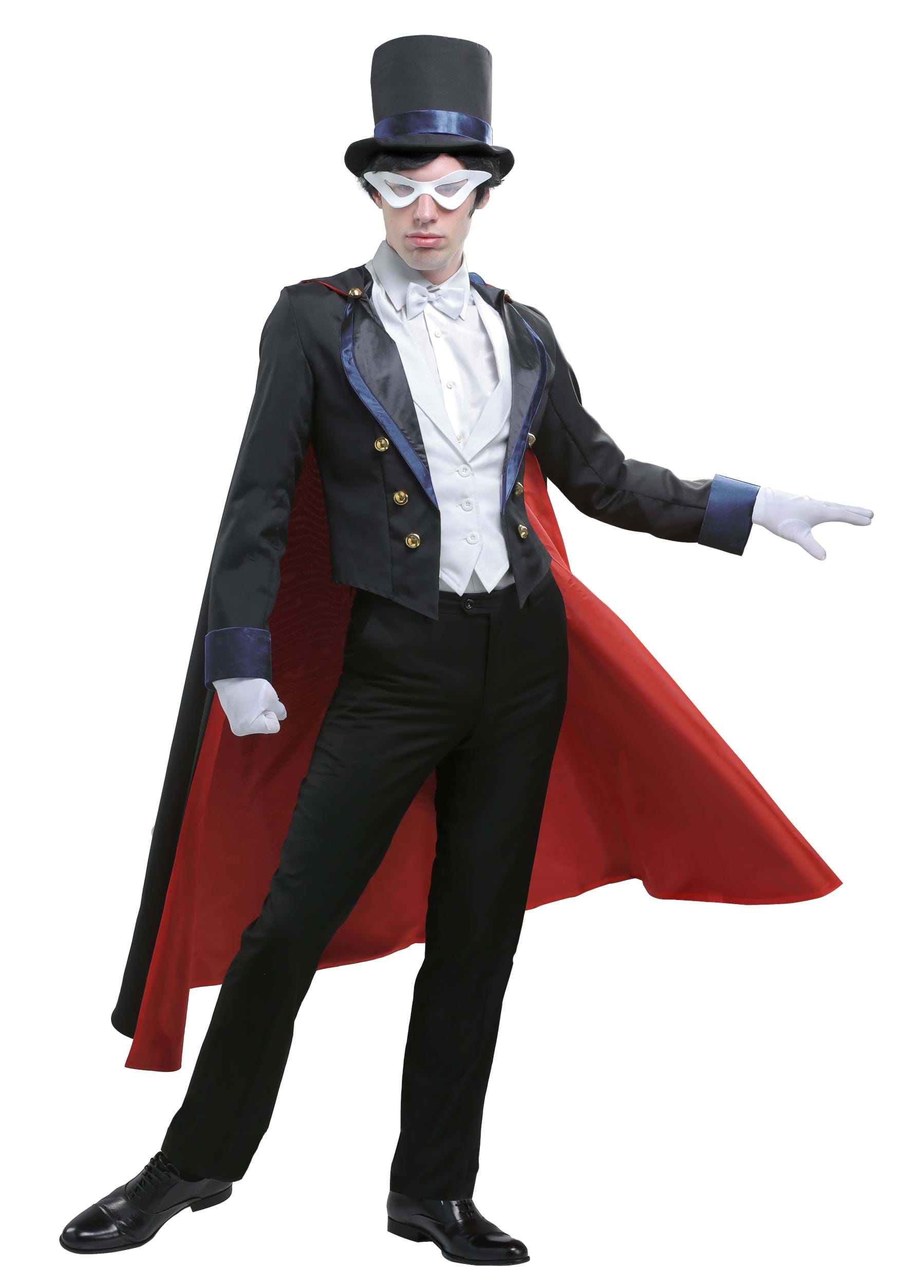 Image of Sailor Moon Tuxedo Mask Halloween Costume for Men ID FUN0270AD-S