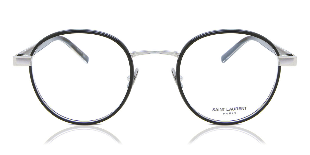 Image of Saint Laurent SL 125 001 49 Czarne Męskie Okulary Korekcyjne PL