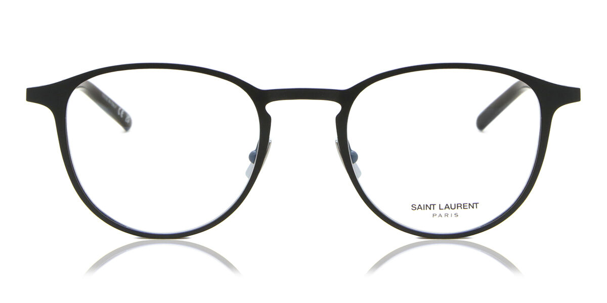 Image of Saint Laurent SL 179 001 49 Czarne Męskie Okulary Korekcyjne PL