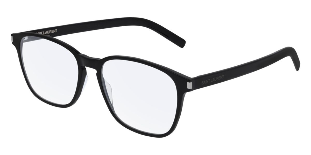 Image of Saint Laurent SL 186 001 53 Czarne Męskie Okulary Korekcyjne PL