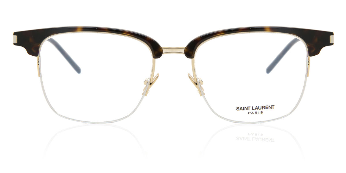 Image of Saint Laurent SL 189 SLIM 002 Óculos de Grau Tortoiseshell Masculino BRLPT