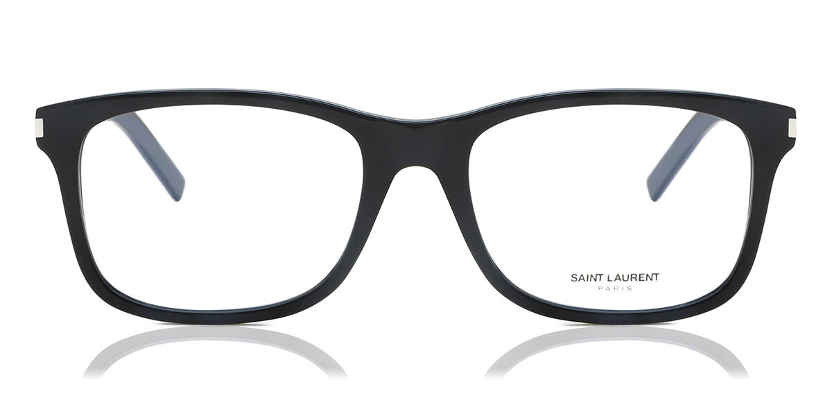 Image of Saint Laurent SL 288 SLIM 001 Óculos de Grau Pretos Masculino BRLPT