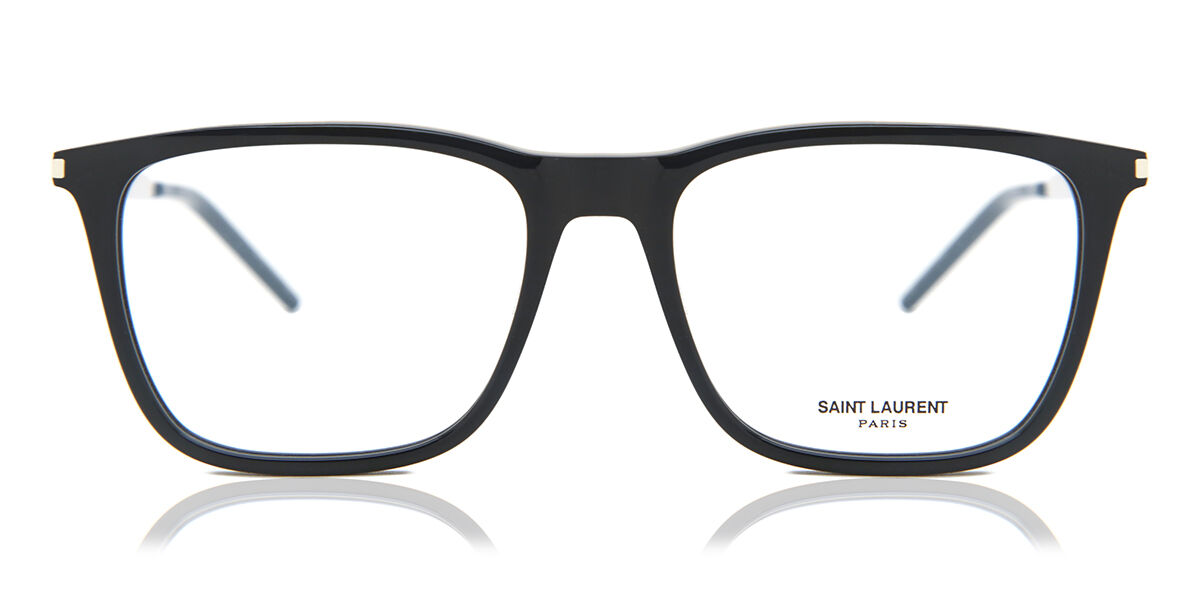 Image of Saint Laurent SL 345 001 55 Lunettes De Vue Homme Noires (Seulement Monture) FR