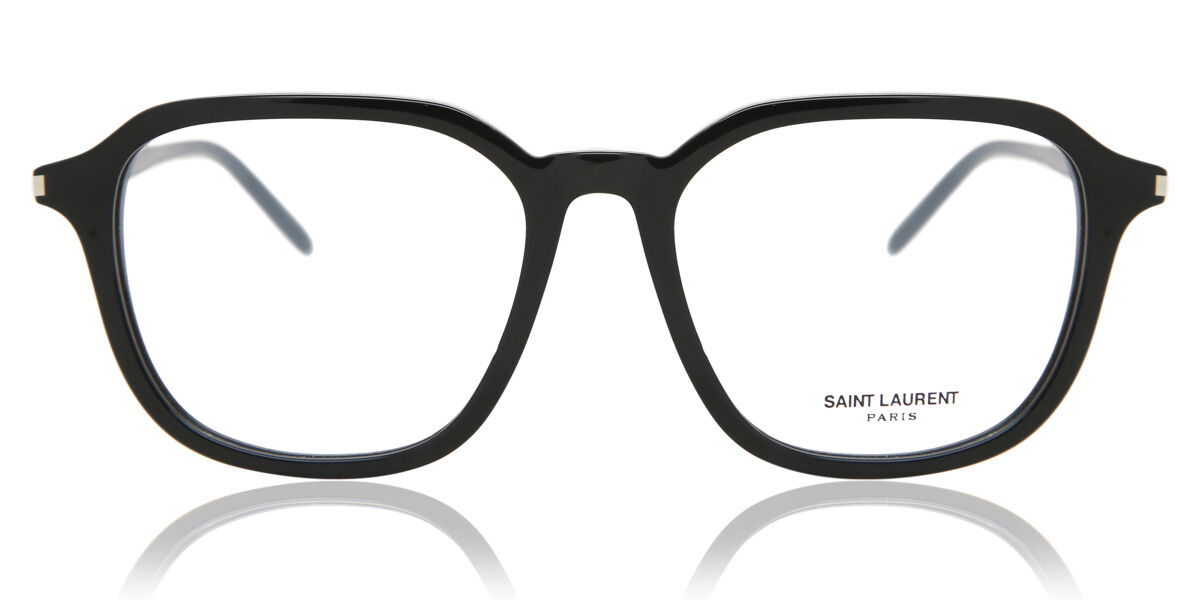 Image of Saint Laurent SL 387 001 53 Czarne Męskie Okulary Korekcyjne PL