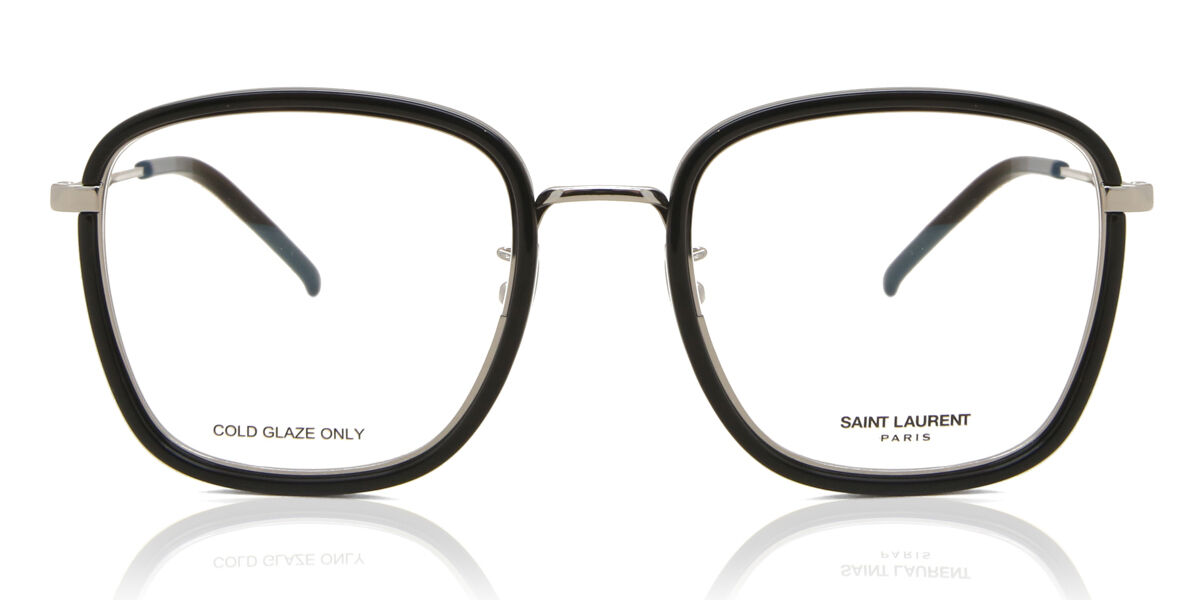 Image of Saint Laurent SL 440/F OPT Formato Asiático 001 Óculos de Grau Pretos Masculino BRLPT
