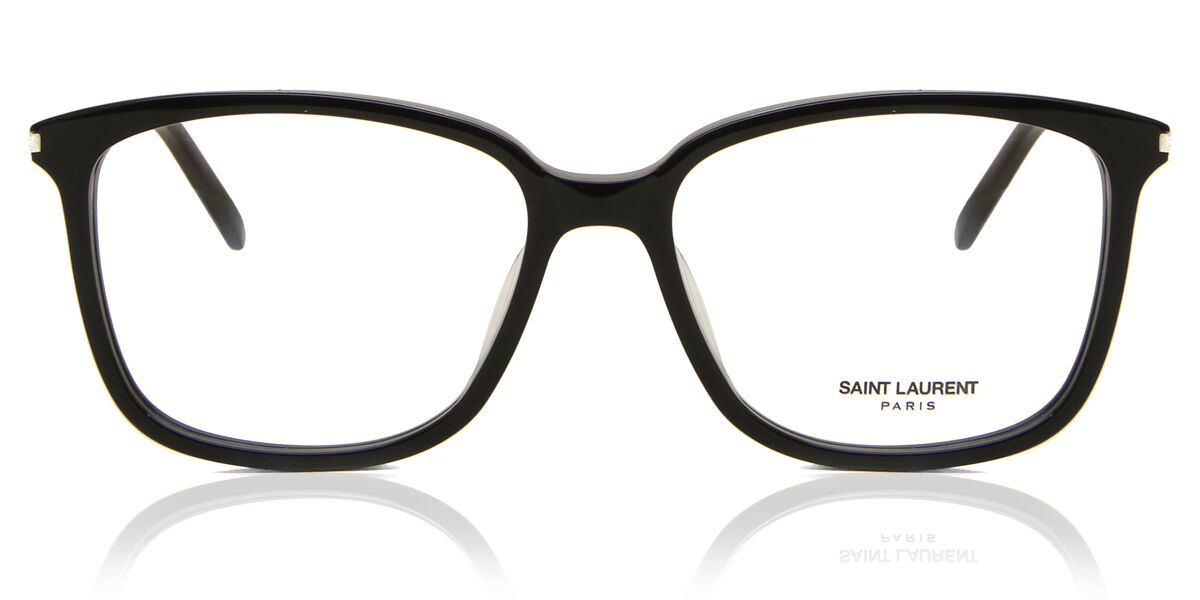 Image of Saint Laurent SL 453/F Asian Fit 001 Óculos de Grau Pretos Feminino PRT