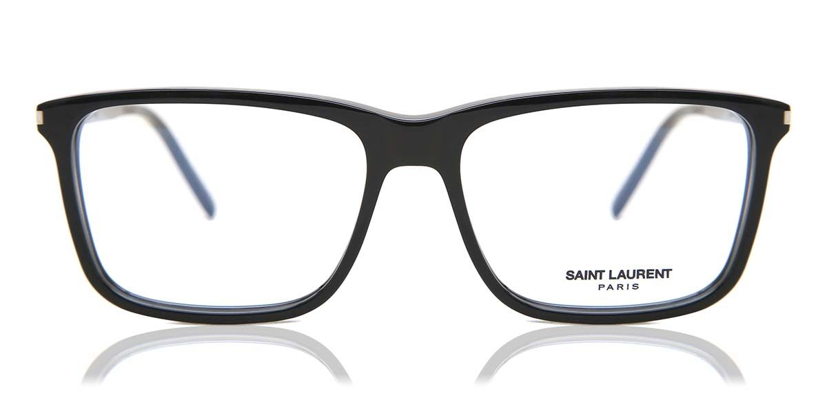Image of Saint Laurent SL 454 001 56 Czarne Męskie Okulary Korekcyjne PL