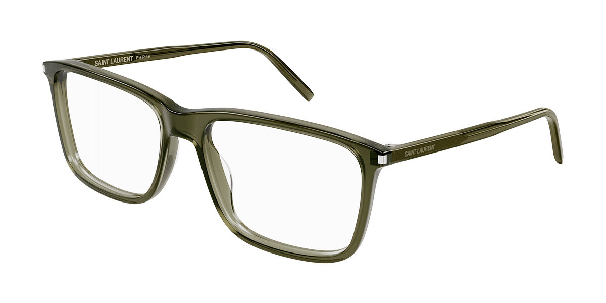 Image of Saint Laurent SL 454 007 Óculos de Grau Verdes Masculino BRLPT