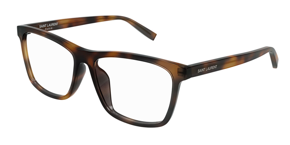 Image of Saint Laurent SL 505 003 56 Tortoiseshell Męskie Okulary Korekcyjne PL