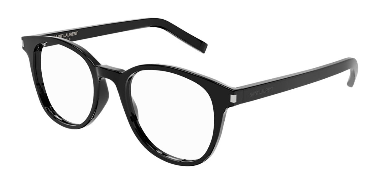 Image of Saint Laurent SL 523 001 50 Czarne Męskie Okulary Korekcyjne PL