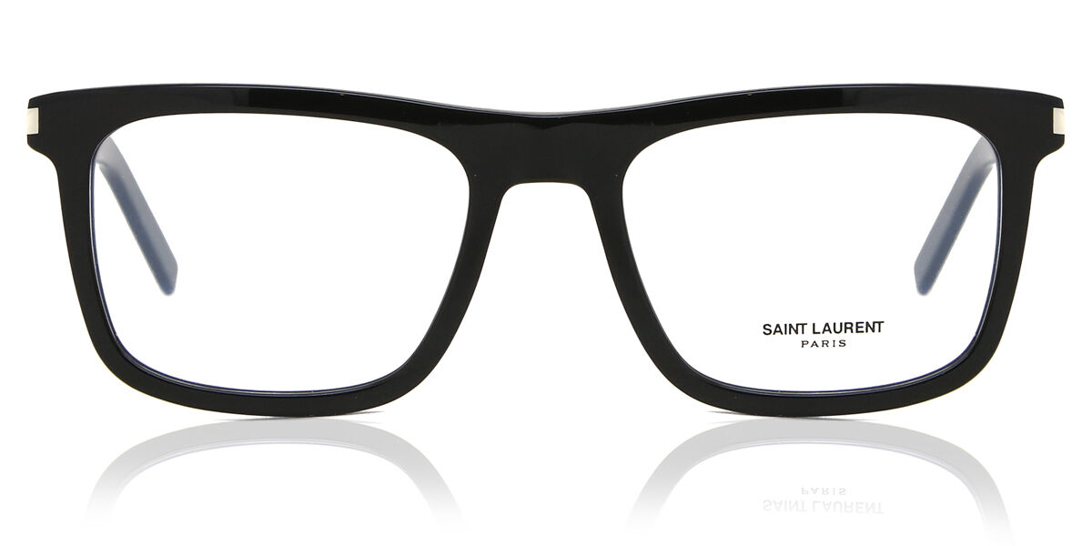 Image of Saint Laurent SL 547 SLIM OPT 005 Óculos de Grau Pretos Masculino BRLPT