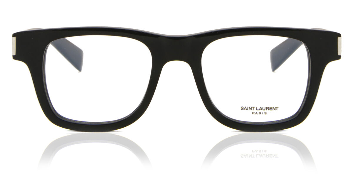 Image of Saint Laurent SL 564 OPT 005 49 Lunettes De Vue Homme Noires (Seulement Monture) FR