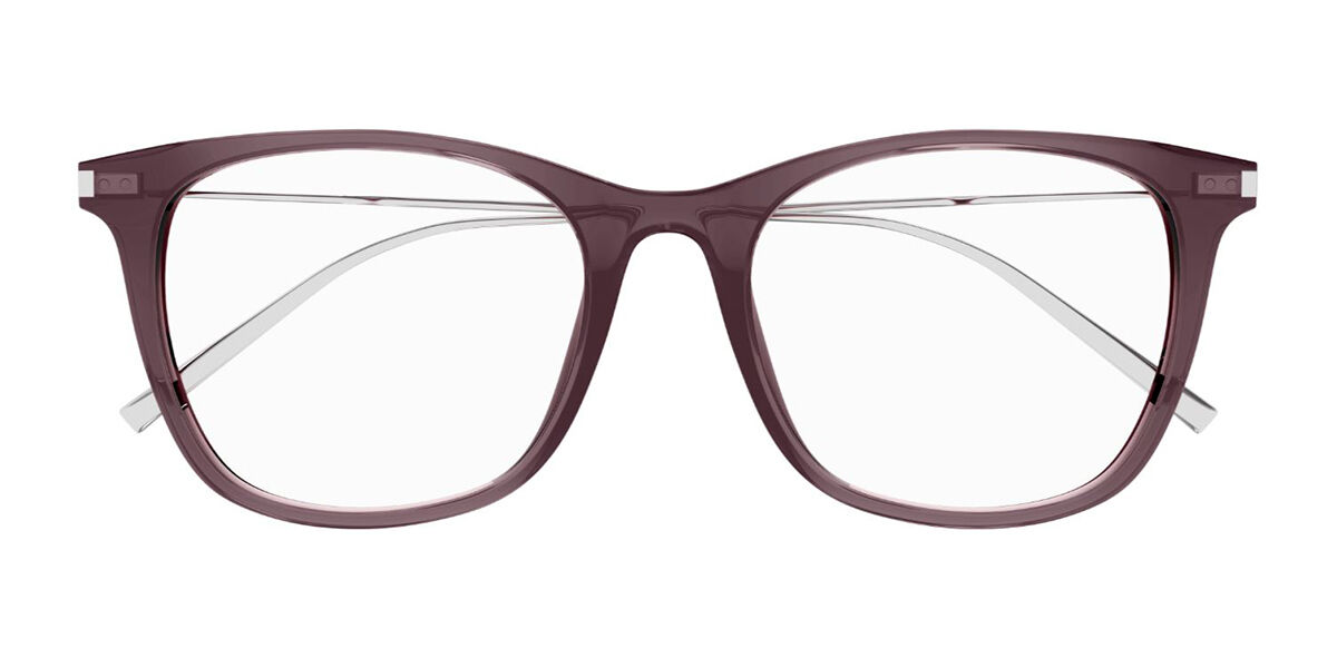 Image of Saint Laurent SL 580 004 50 Brązowe Męskie Okulary Korekcyjne PL