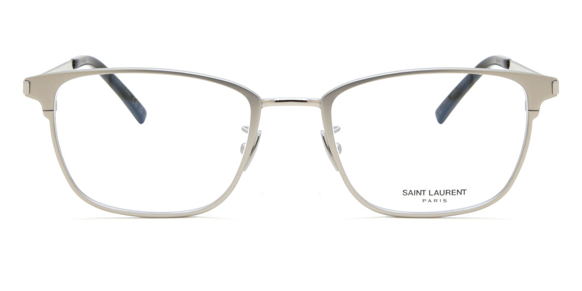 Image of Saint Laurent SL 585 Formato Asiático 003 Óculos de Grau Prata Masculino BRLPT