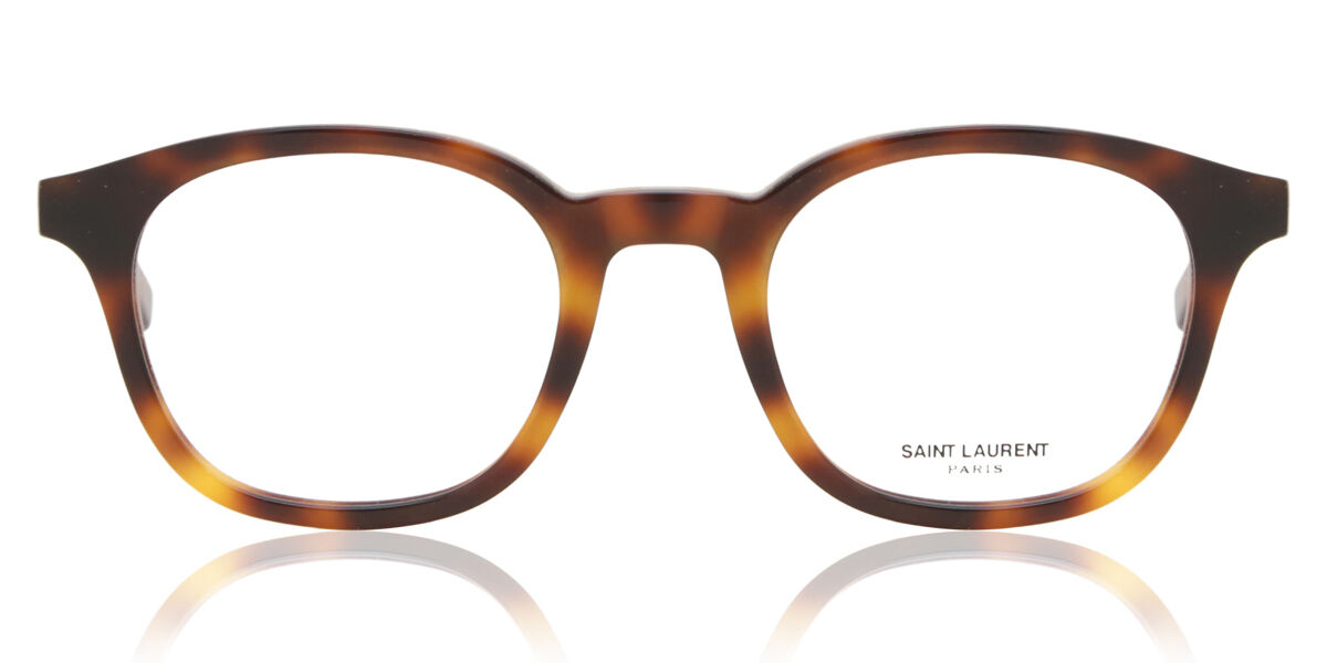 Image of Saint Laurent SL 588 002 50 Lunettes De Vue Homme Tortoiseshell (Seulement Monture) FR
