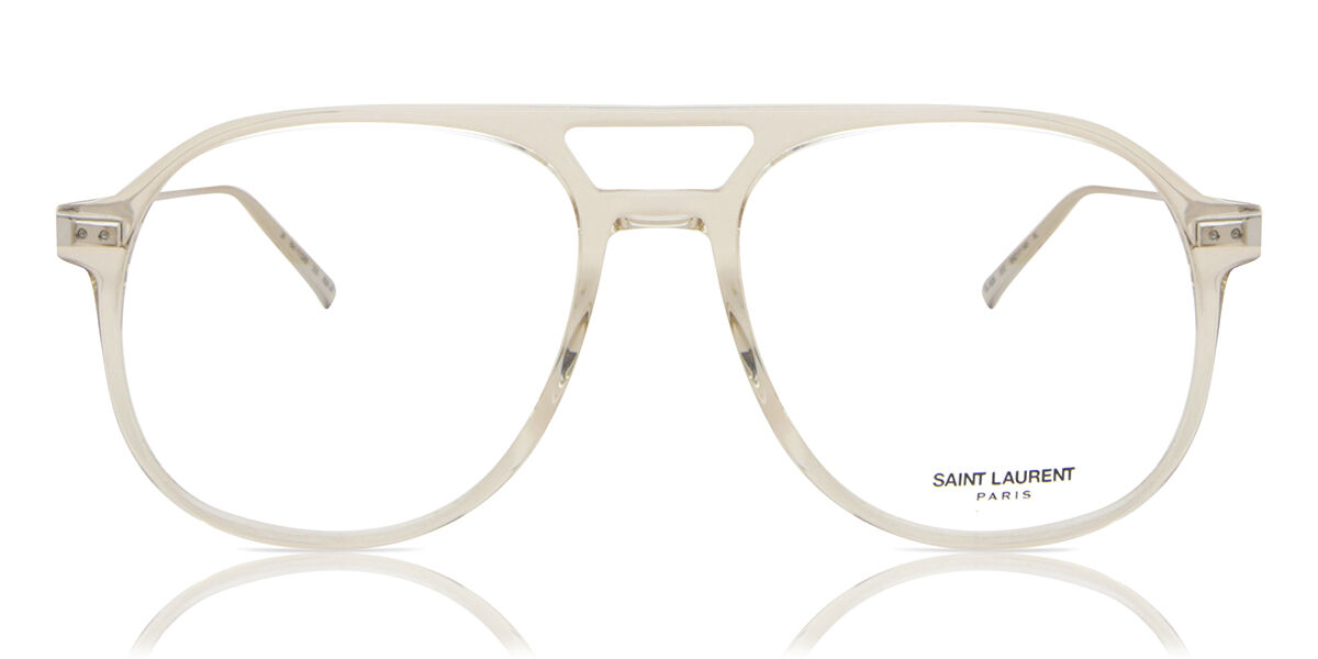 Image of Saint Laurent SL 626 003 55 Brązowe Męskie Okulary Korekcyjne PL