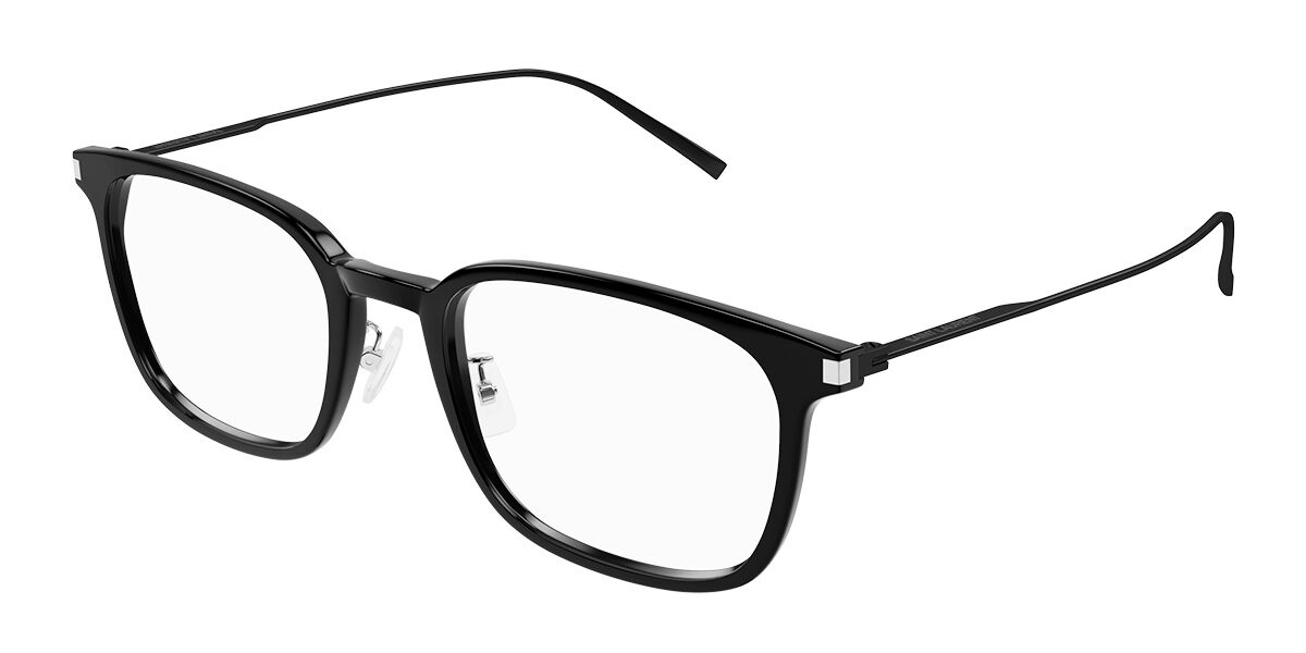 Image of Saint Laurent SL 632/J Asian Fit 001 Óculos de Grau Pretos Masculino PRT