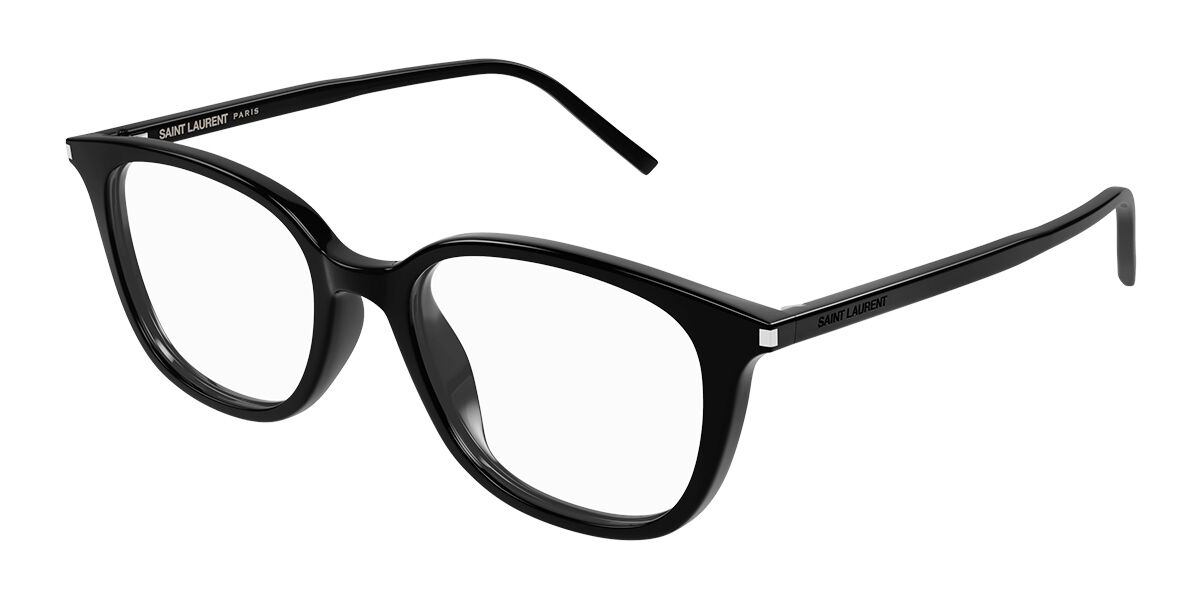 Image of Saint Laurent SL 644/F Asian Fit 001 Óculos de Grau Pretos Masculino PRT