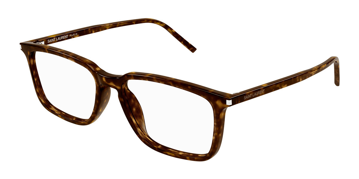 Image of Saint Laurent SL 645/F Asian Fit 002 Óculos de Grau Tortoiseshell Masculino PRT