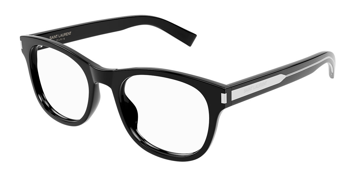 Image of Saint Laurent SL 663 001 53 Czarne Męskie Okulary Korekcyjne PL