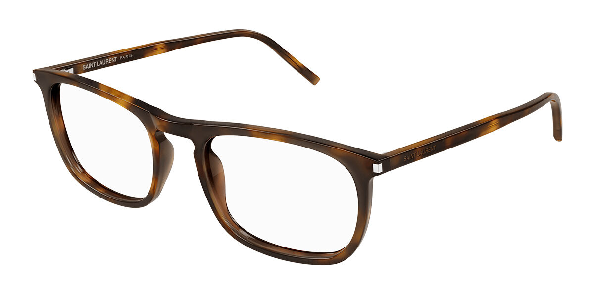 Image of Saint Laurent SL 670 002 54 Tortoiseshell Męskie Okulary Korekcyjne PL