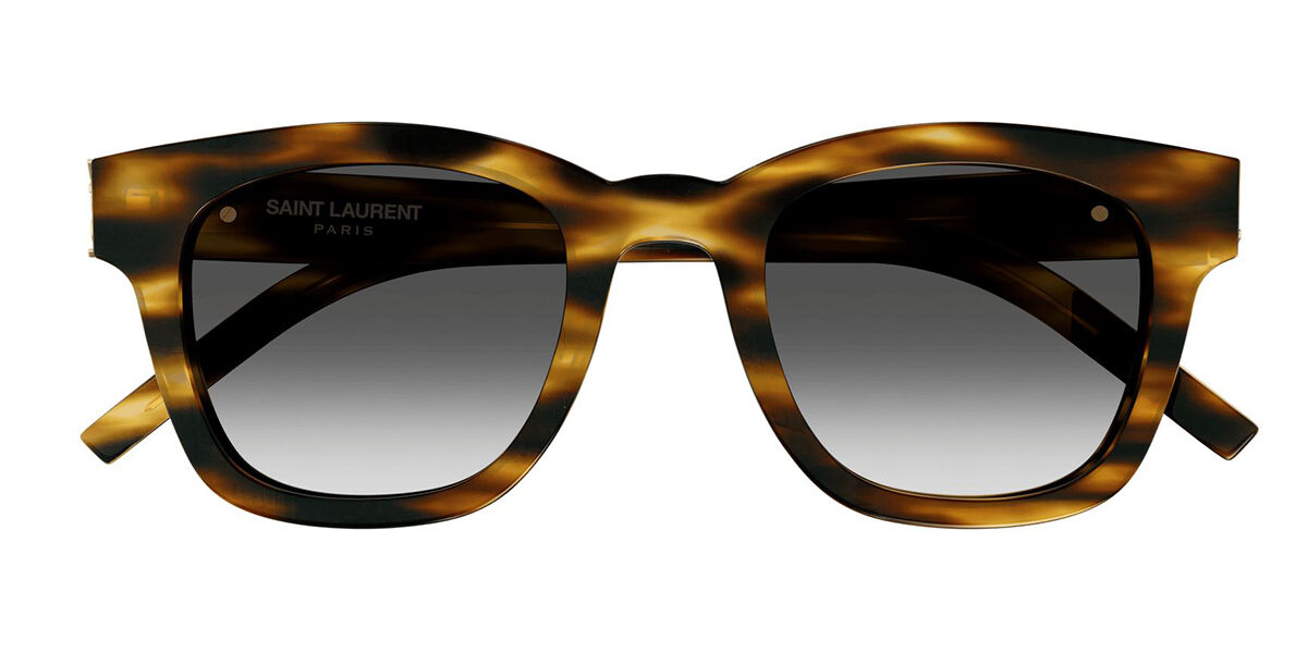 Image of Saint Laurent SL M124 Formato Asiático 003 Óculos de Sol Tortoiseshell Masculino BRLPT