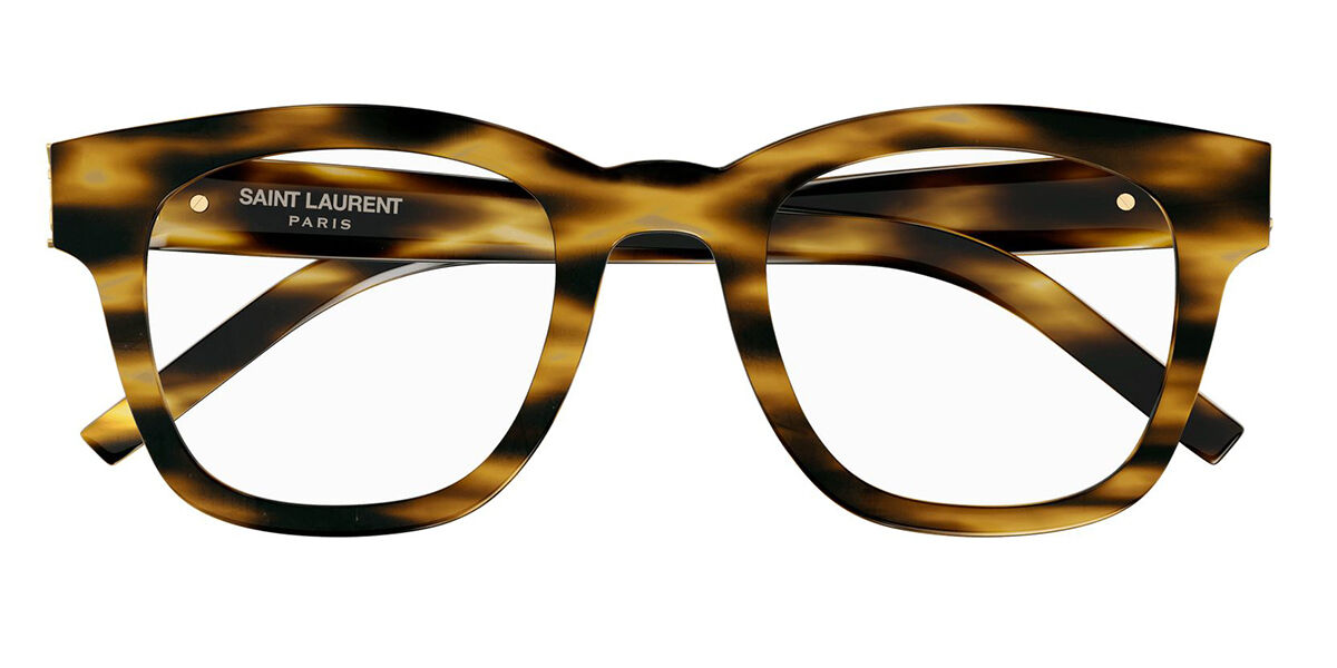 Image of Saint Laurent SL M124 OPT Asian Fit 003 Óculos de Grau Tortoiseshell Masculino PRT