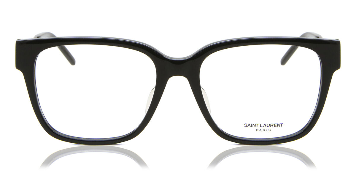 Image of Saint Laurent SL M48OA/F Formato Asiático 001 Óculos de Grau Pretos Feminino BRLPT