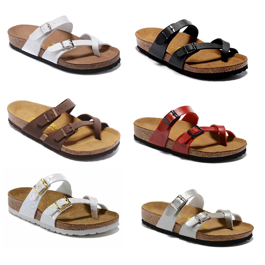 Image of Sale Mayari Arizona Gizeh Cork slippers summer Beach sandals Men Women flats Platform sandals unisex casual shoes print mixed colors Fashion