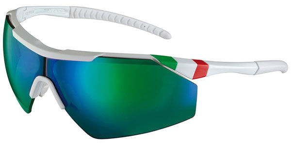Image of Salice 004 ITA RWP Polarized BIANCO/RW VERDE Small Lunettes De Soleil Homme Blanches FR