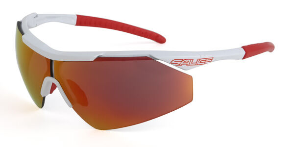 Image of Salice 004 RW BIANCO/RW ROSSO 130 Lunettes De Soleil Homme Blanches FR