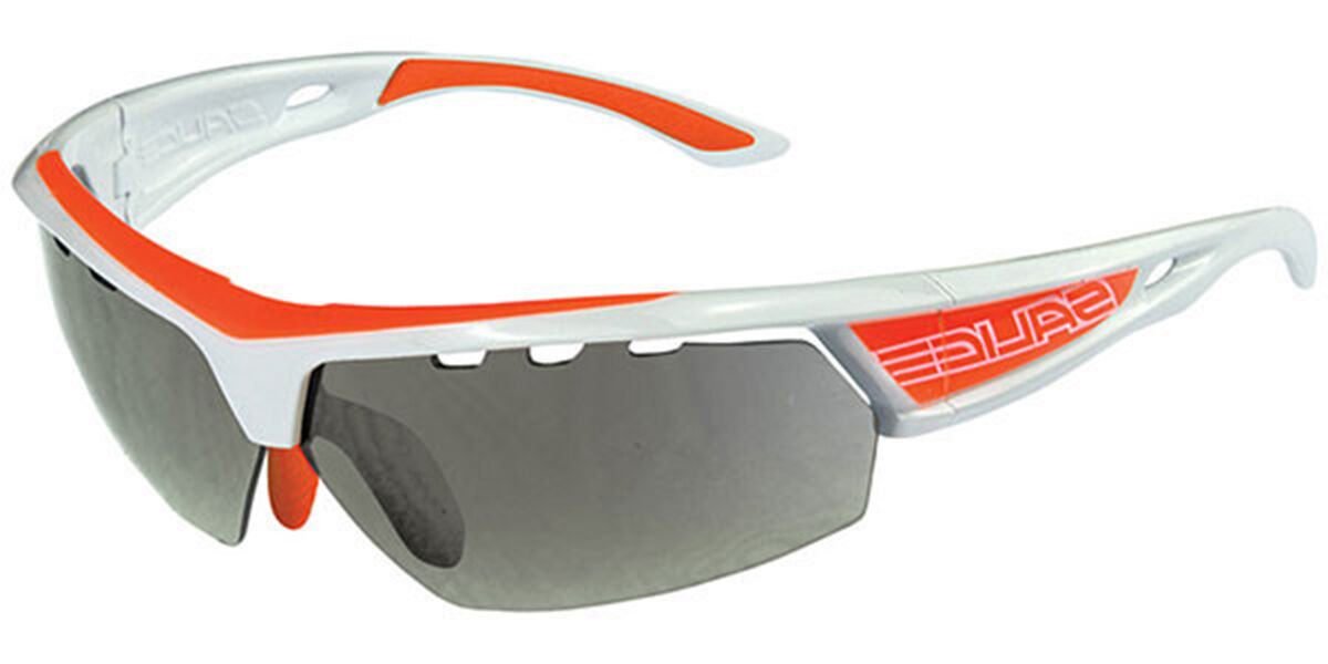 Image of Salice 005 CRX B with Grises Lens BIANCO-ARANCIO/RW ROSSO Gafas de Sol para Hombre Blancas ESP