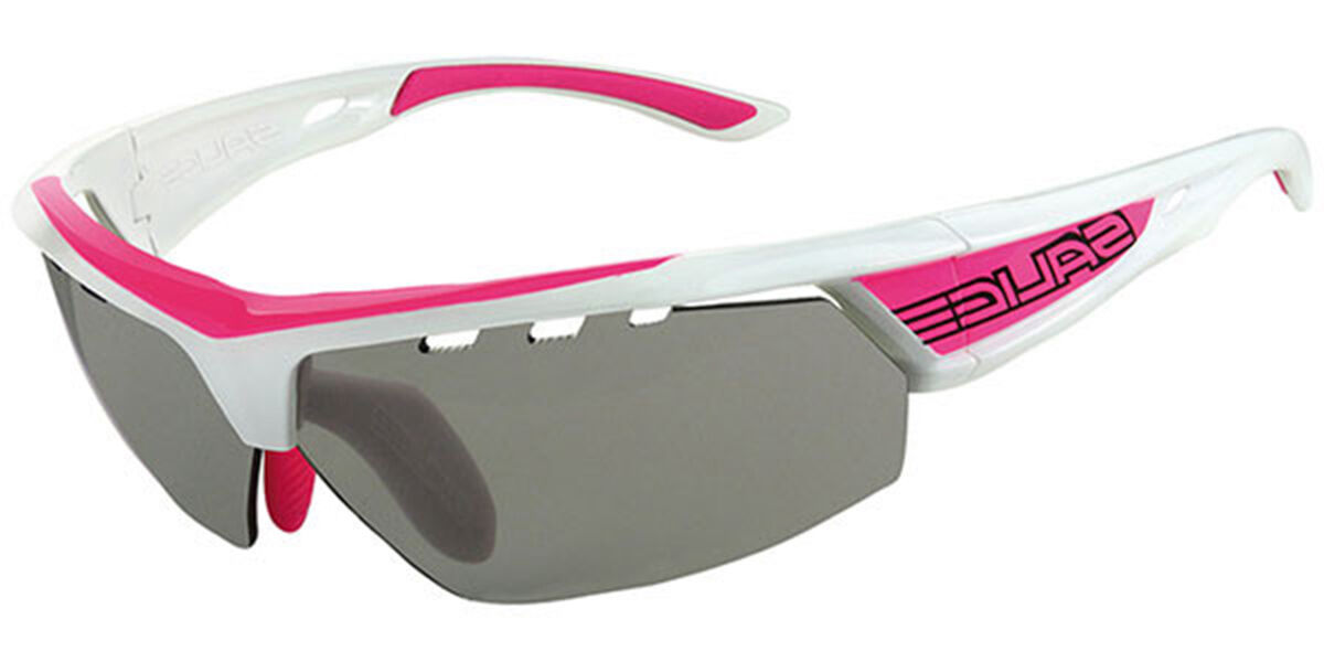 Image of Salice 005 CRX B with Grises Lens BIANCO-FUCSIA/RW BLU Gafas de Sol para Hombre Blancas ESP
