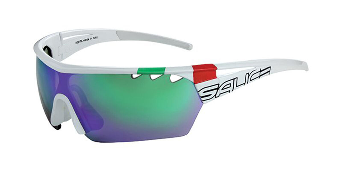 Image of Salice 006 ITA RWX BIANCO/RW VERDE Gafas de Sol para Hombre Blancas ESP